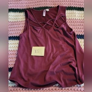 Maroon tank top